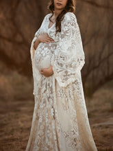 Load image into Gallery viewer, Maternity Sexy V-Neck Lace Photography Dress