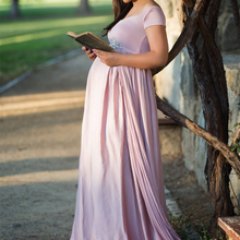 Load image into Gallery viewer, Short Sleeve Maternity Long Skirt