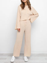 Load image into Gallery viewer, Drawstring Knitted Trousers Women's Suits