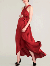 Load image into Gallery viewer, Simple Fashion Sling Photo Shoot Dress Maternity Dress