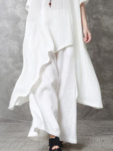 Load image into Gallery viewer, Fashion Loose Solid Color Cotton and Linen Suit