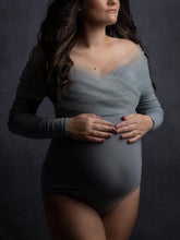 Load image into Gallery viewer, Fashion Sexy Solid Color Down One-piece for Pregnant Women