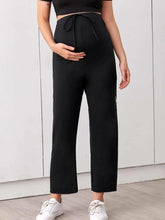 Load image into Gallery viewer, Butterfly Print Elastic Tie Maternity Leggings