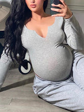 Load image into Gallery viewer, Autumn Comfortable Home Slim Maternity Dress