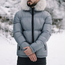 Load image into Gallery viewer, Fur Collar Thick Autumn And Winter Men's Coat