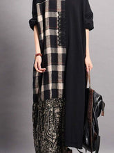 Load image into Gallery viewer, Autumn and Winter Check Dress