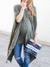 Load image into Gallery viewer, Maternity Fashion irregular Long-sleeved Loose Pullover T-shirts