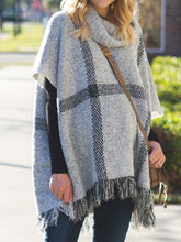 Load image into Gallery viewer, Autumn and Winter Loose High-neck Fringe Trim Maternity Top