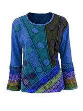Load image into Gallery viewer, Color Block Casual Cotton Women's Tops