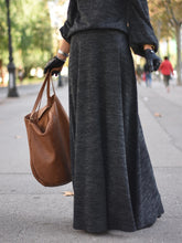 Load image into Gallery viewer, High Neck Top and Long Skirt Knit Suit