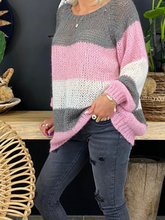 Load image into Gallery viewer, Casual Stitching Color Women's Sweater