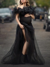 Load image into Gallery viewer, Maternity Elegant Stitching Photography Dress