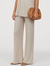 Load image into Gallery viewer, Women's Casual Rib Knit Short Sleeve Suit
