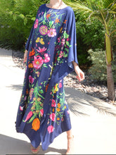 Load image into Gallery viewer, Floral Silk Loose Holiday Long Dress