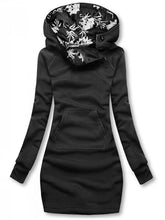 Load image into Gallery viewer, Hooded Big Pocket Sweatshirt Women's Dresses