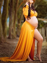 Load image into Gallery viewer, Maternity Sexy V-Neck Photography Long Dress