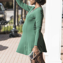 Load image into Gallery viewer, Age-Reducing Slim Fashion Solid Color Maternity Skirt