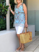 Load image into Gallery viewer, Sleeveless Printed Loose Women's Suit