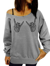 Load image into Gallery viewer, Halloween Devil Print Sweater