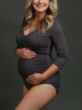 Load image into Gallery viewer, Long Sleeve Breathable Tight Maternity Bodysuits