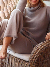 Load image into Gallery viewer, High Neck Knitted Casual Suit