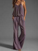 Load image into Gallery viewer, Fashion Print Casual Suspender Jumpsuit