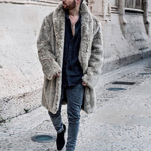 Load image into Gallery viewer, Winter Plain Thicken Faux Fur Keep Warm Long Coat