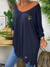 Load image into Gallery viewer, Round Neck Casual Fashion T-shirt