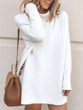 Load image into Gallery viewer, High Neck Fashion Design Long Sweater