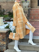 Load image into Gallery viewer, Casual Plus Size Plaid Printing Women's Coat