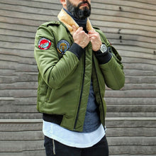 Load image into Gallery viewer, Fur Collar Temperament Casual Men's Jacket