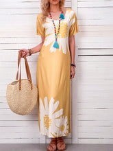 Load image into Gallery viewer, Sunflower Print Everyday Daisy Women's Casual Dress