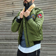 Load image into Gallery viewer, Fur Collar Temperament Casual Men's Jacket