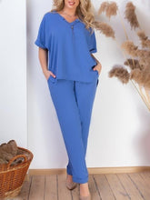 Load image into Gallery viewer, Women's Casual Solid Color Trouser Suit