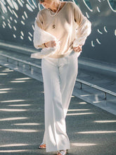 Load image into Gallery viewer, Sweater Casual Pants Fashion Suit