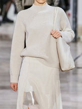 Load image into Gallery viewer, Fashion Turtleneck Pullover Sweater And Pants Women' Suit