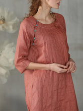 Load image into Gallery viewer, Ladies Fashion Casual Loose Solid Color Dress