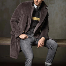 Load image into Gallery viewer, Men's Fashion Lapel Button Coat