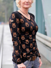 Load image into Gallery viewer, Animal Print Casual Crew Neck Women's Tops