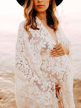 Load image into Gallery viewer, Long Sleeve Lace Hollow Sexy Photo Dress