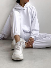 Load image into Gallery viewer, Hooded Pocket Sports And Leisure Women's Suit