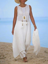 Load image into Gallery viewer, Women's Sleeveless Top Fashion Suit