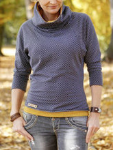 Load image into Gallery viewer, High Collar Casual Long Sleeve Women's Tops