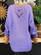 Load image into Gallery viewer, Chunky Knit Crew Neck Sweater Women's Tops