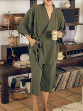 Load image into Gallery viewer, Casual Loose Cotton and Linen Suit