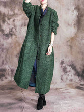 Load image into Gallery viewer, Button Wool Long Women's Coats