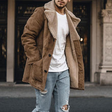 Load image into Gallery viewer, Short Lamb Wool Warm Men's Coats