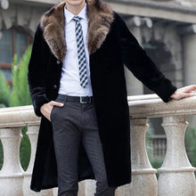 Load image into Gallery viewer, Men's Midi Coat Warm Slim Wool Coat Trench Coat
