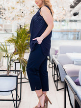 Load image into Gallery viewer, Women's Casual Cutout Sleeveless Top And Trouser Suit