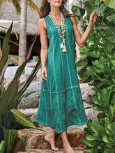 Load image into Gallery viewer, Cotton Sleeveless Holiday Women's Casual Dress